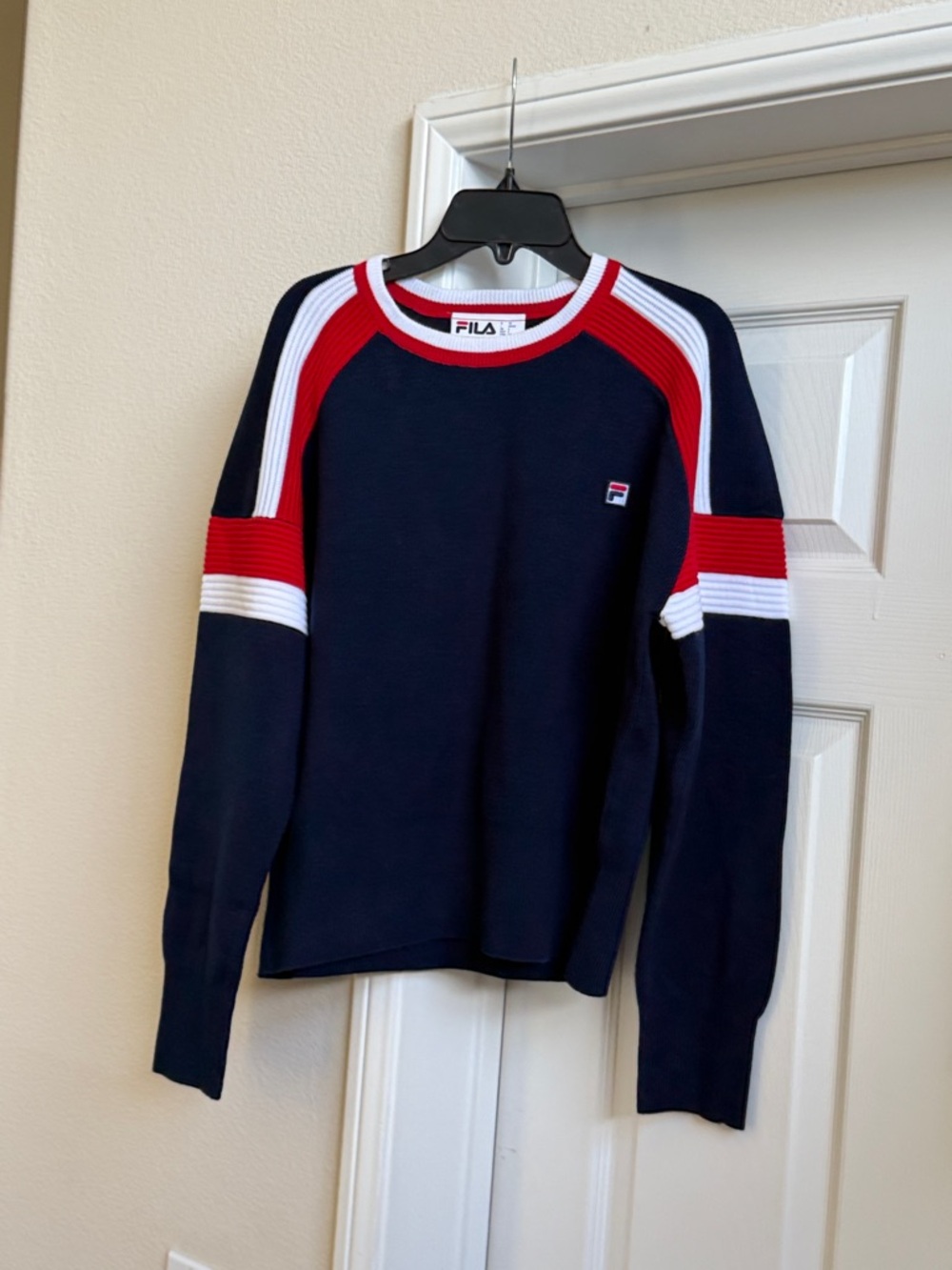Fila Frankie Sweater Red, White and Blue-EUC